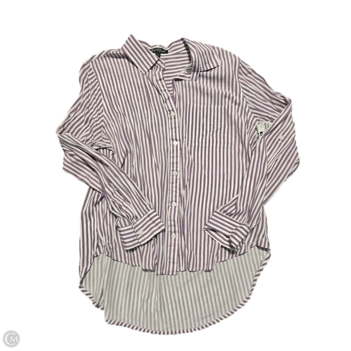 Top Long Sleeve By Velvet Heart In Purple, Size: Xl