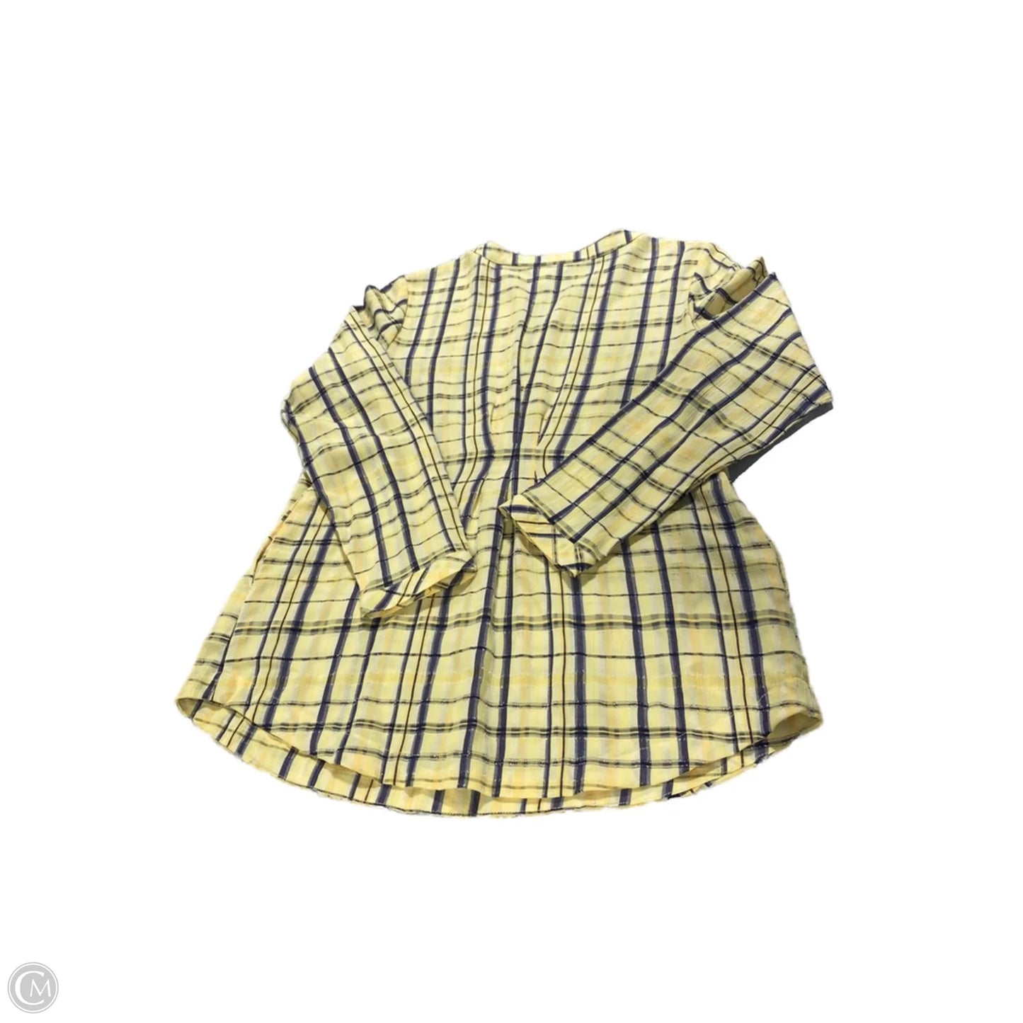 Top Long Sleeve By Christopher And Banks In Yellow, Size: Sp