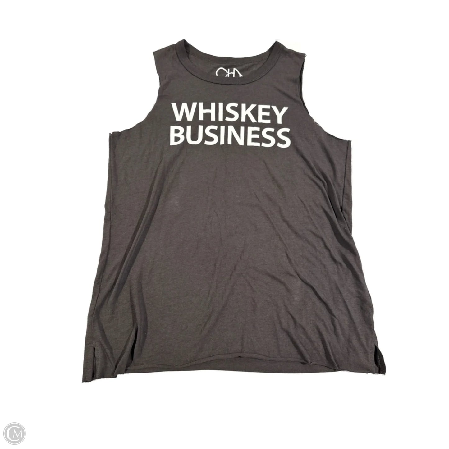 Top Sleeveless Basic By Chaser In Grey, Size: S