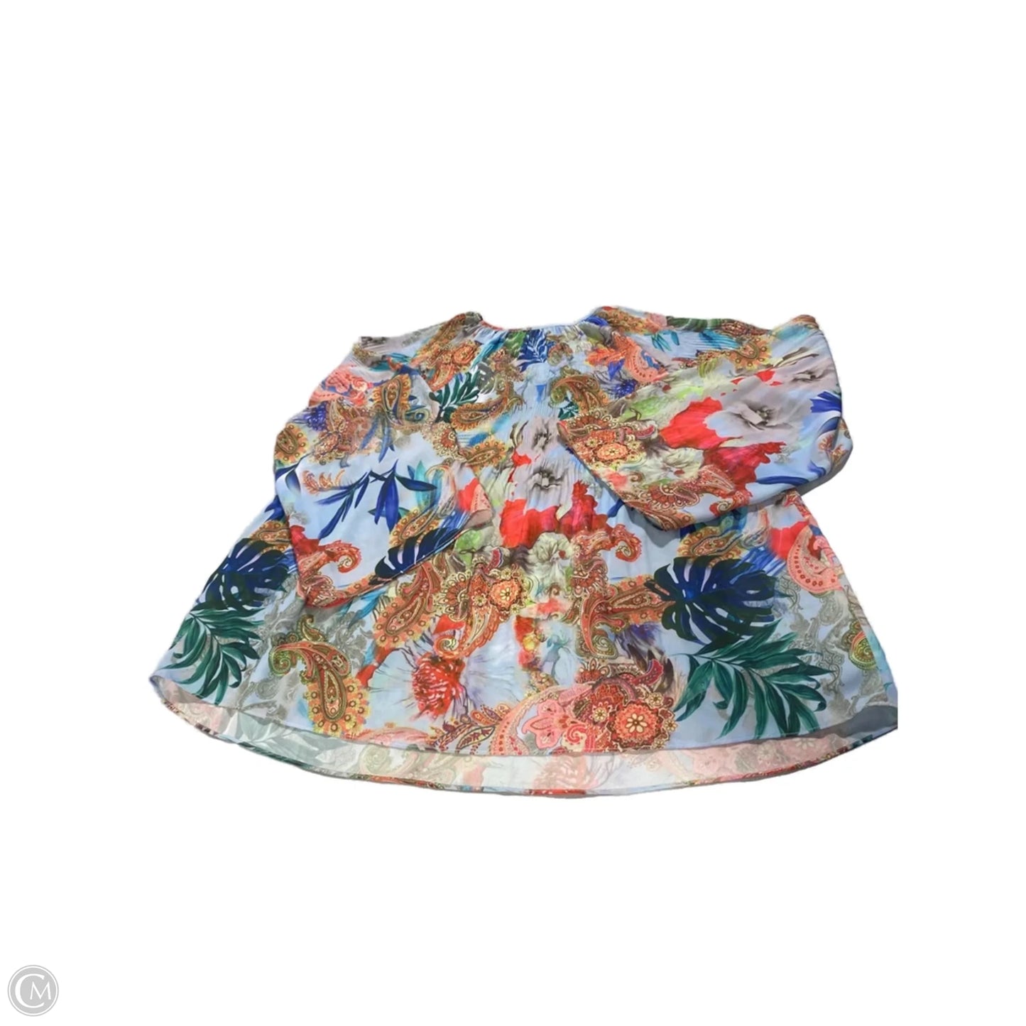 Top Long Sleeve By Charlie B In Floral Print, Size: M