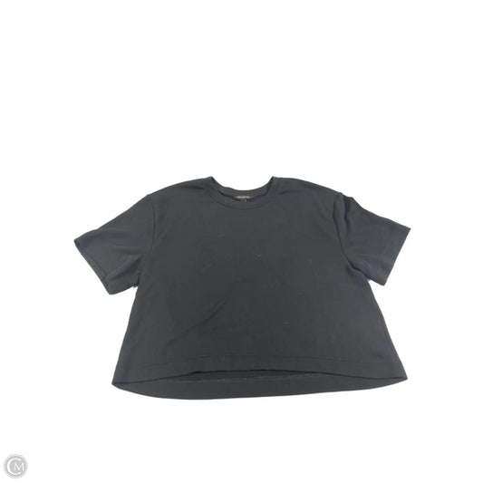 Top Short Sleeve Basic By Banana Republic In Black, Size: L