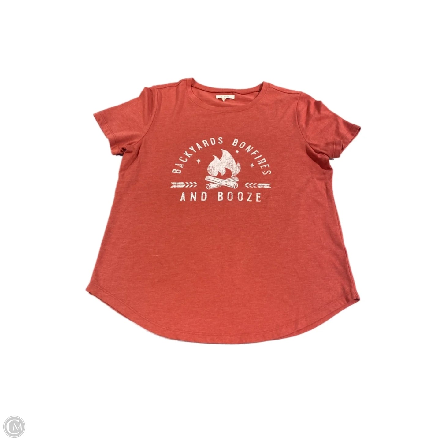 Top Short Sleeve By Maurices In Red, Size: S