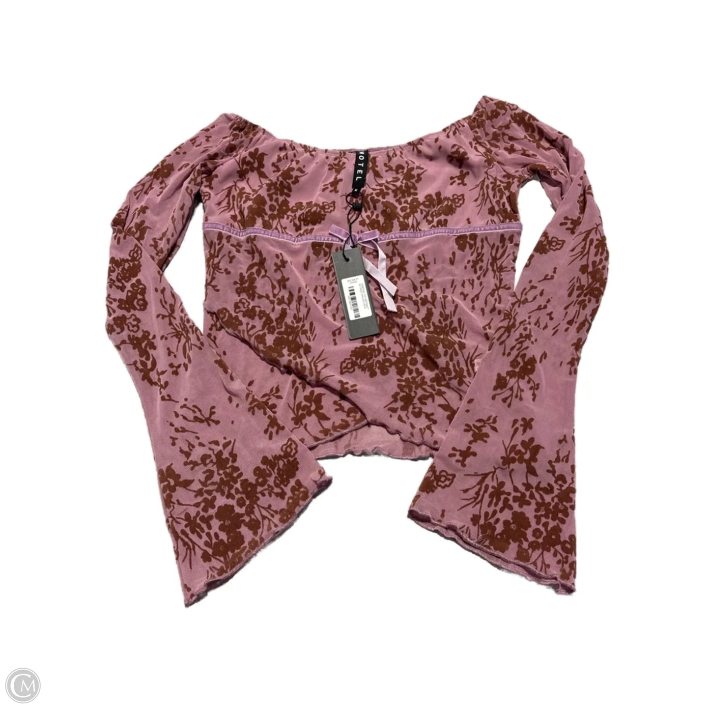 Top Long Sleeve By Cmf In Floral Print, Size: M