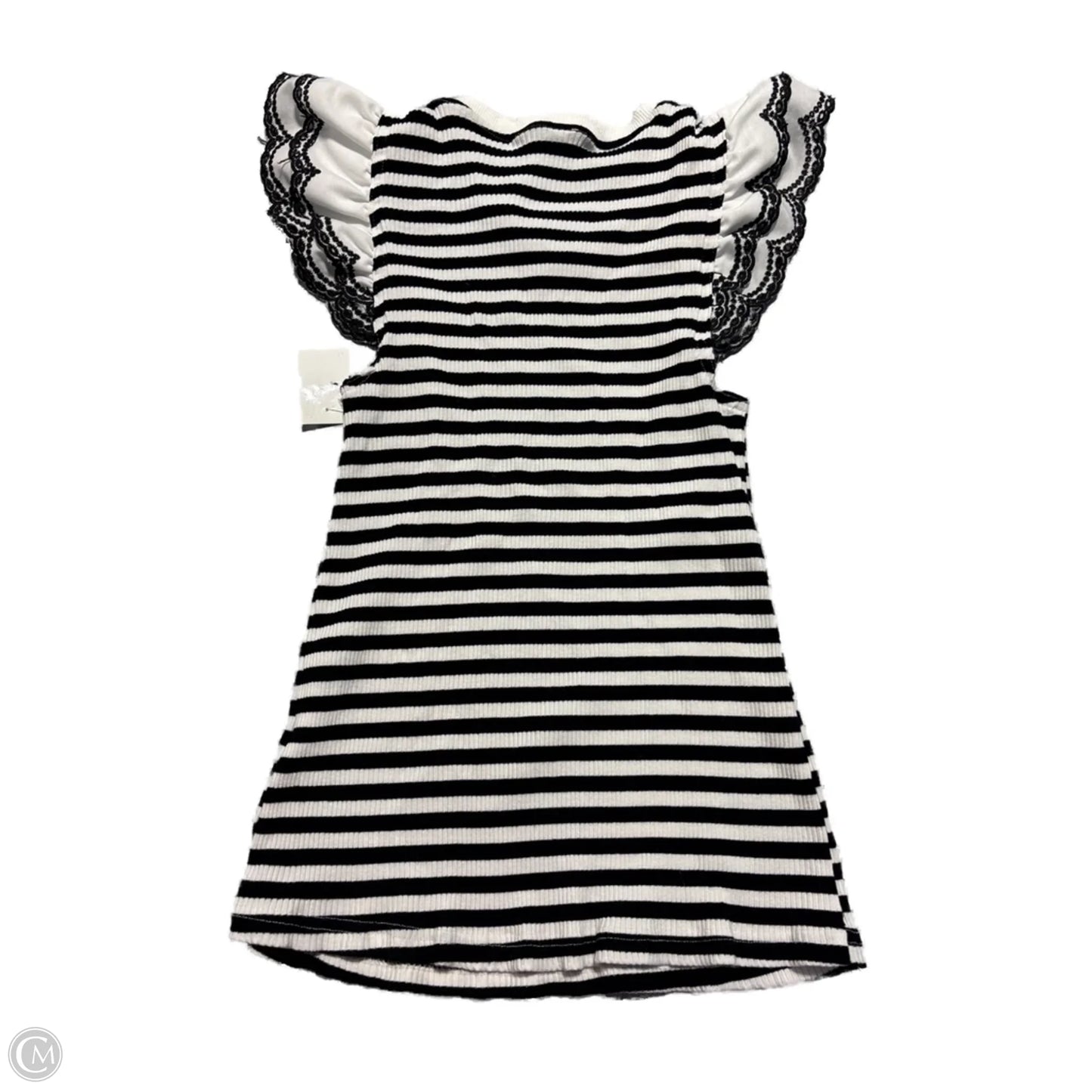 Top Short Sleeve By Cmc In Striped Pattern, Size: M