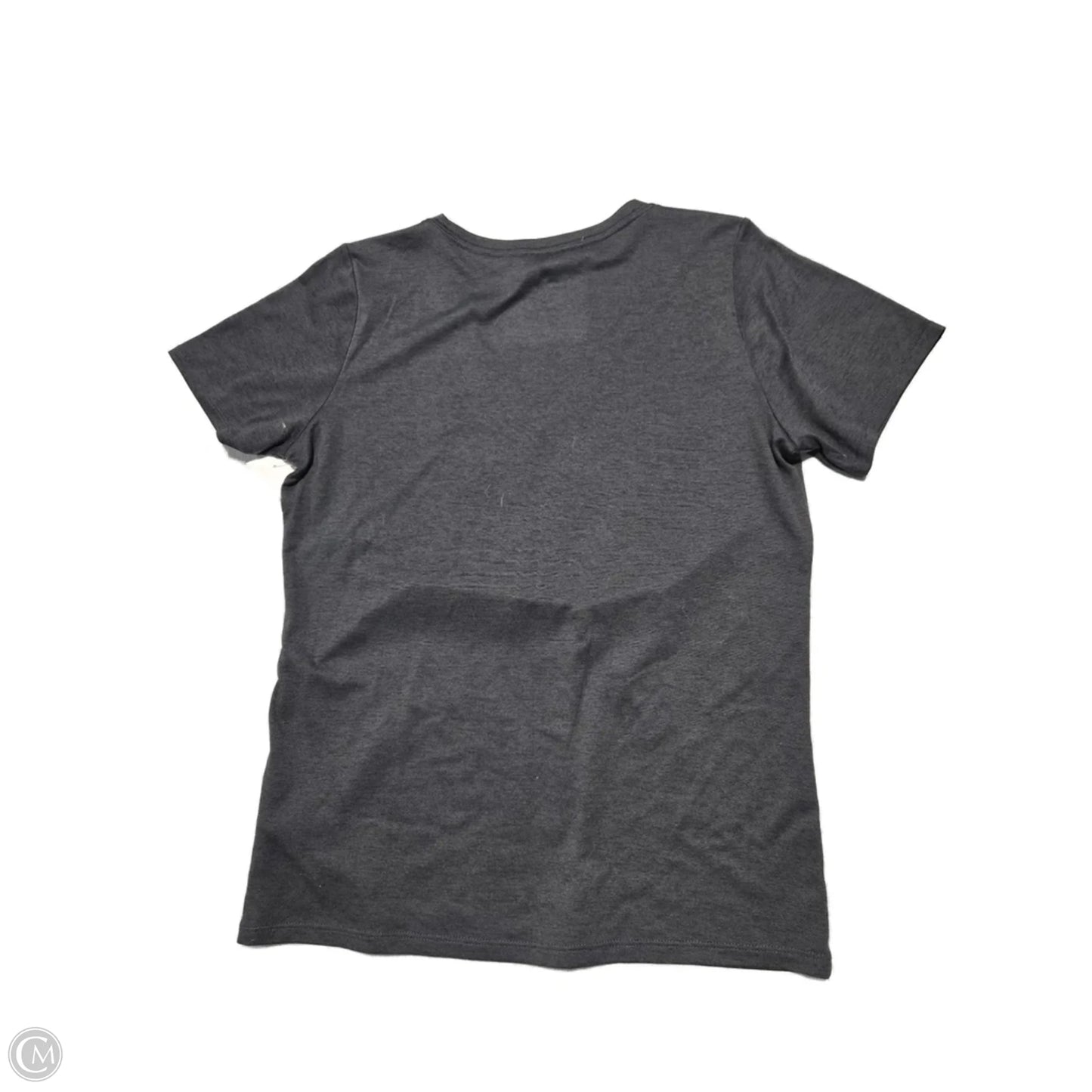 Athletic Top Short Sleeve By Nike In Grey, Size: M