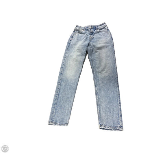 Jeans Straight By American Eagle In Blue Denim, Size: 0