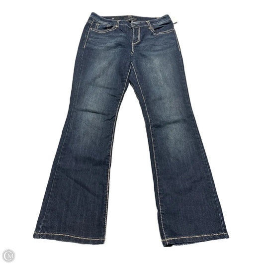 Jeans Flared By Nine West In Blue Denim, Size: 12