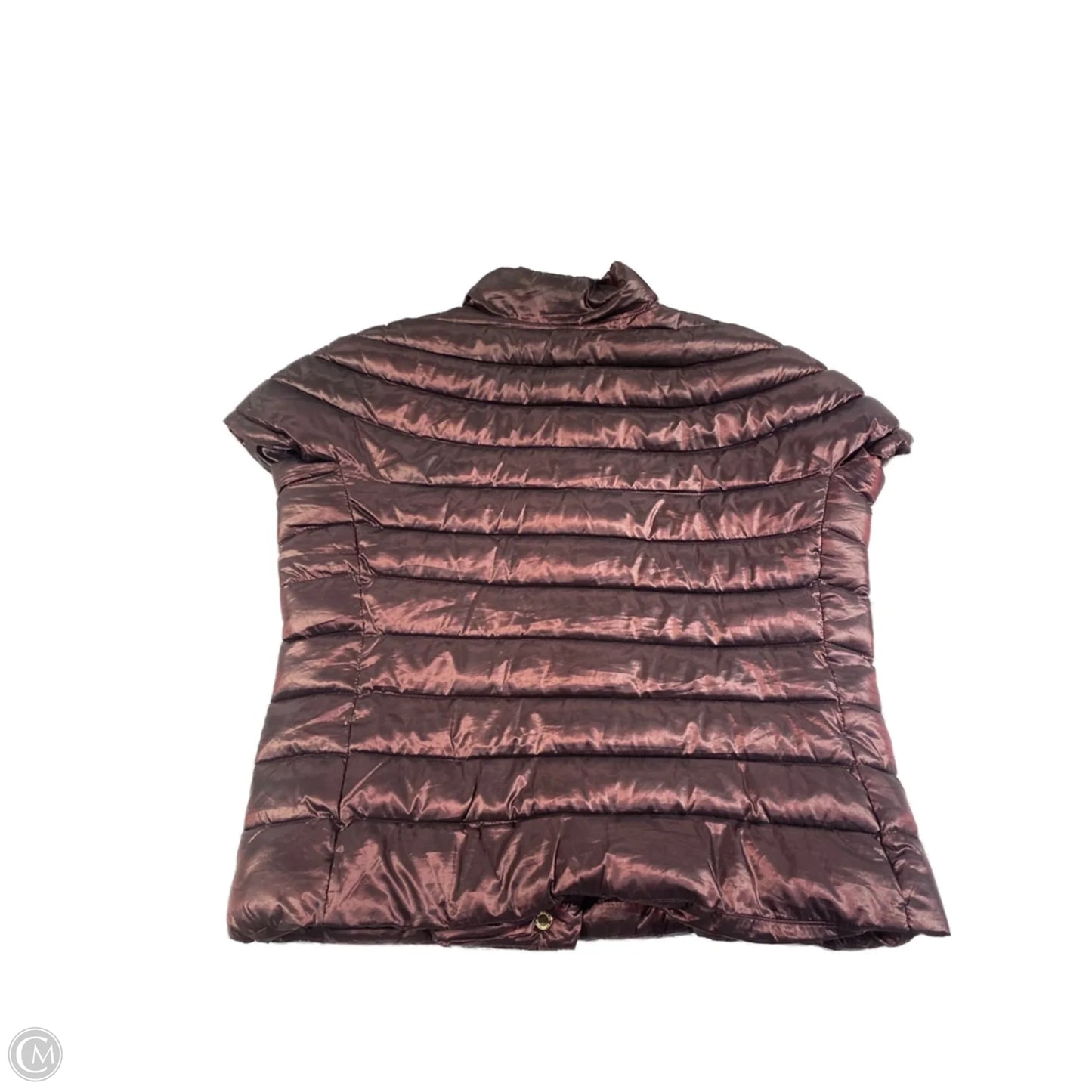 Vest Puffer & Quilted By Calvin Klein In Red, Size: M