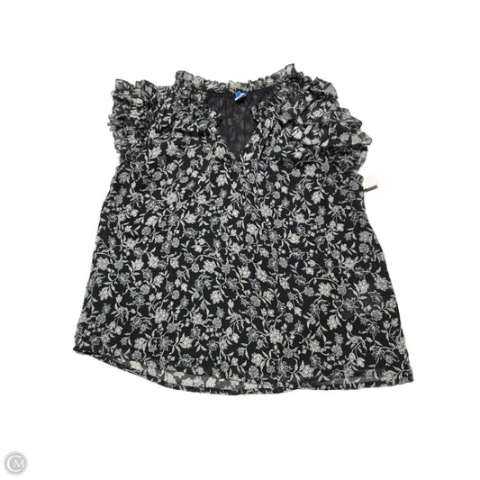 Top Short Sleeve By Old Navy In Floral Print, Size: Xs