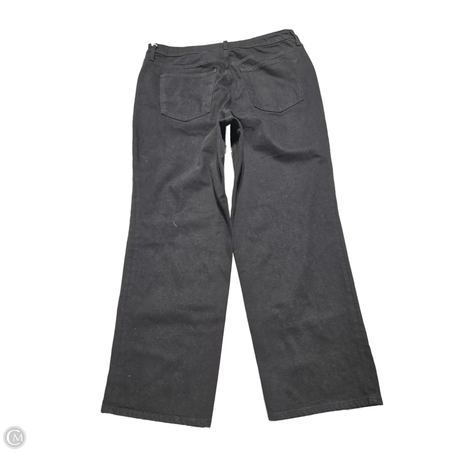 Jeans Straight By Universal Thread In Black Denim, Size: 16