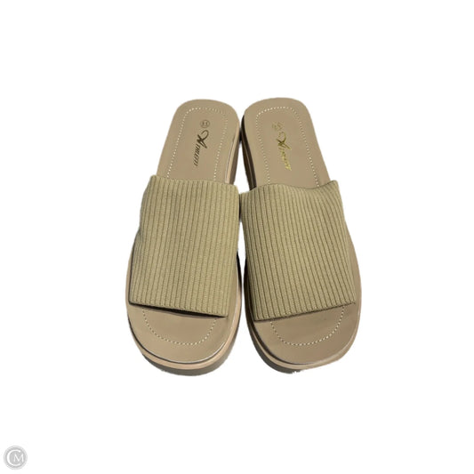 Sandals Heels Block By Cme In White, Size: 9