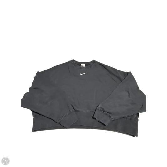 Sweatshirt Crewneck By Nike In Black, Size: M