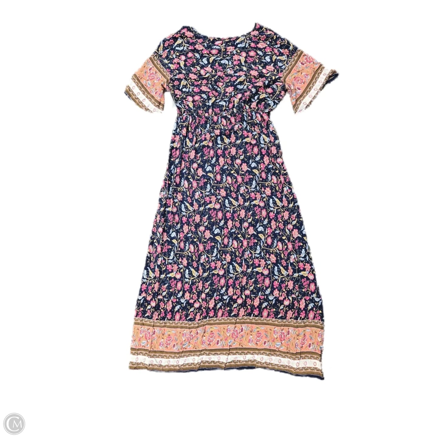 Dress Casual Midi By Cmf In Floral Print, Size: L