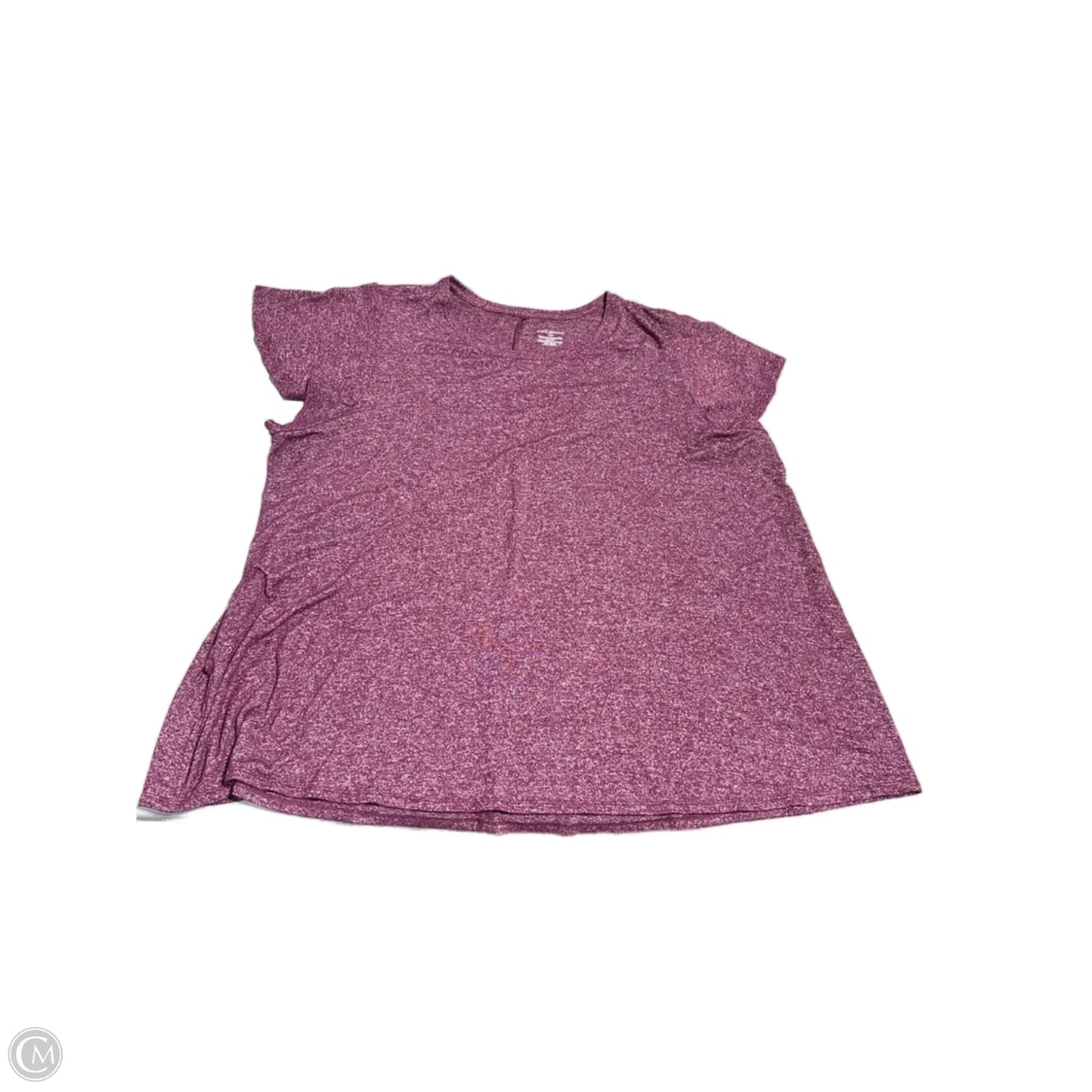 Top Short Sleeve Basic By Lane Bryant In Purple, Size: 3x