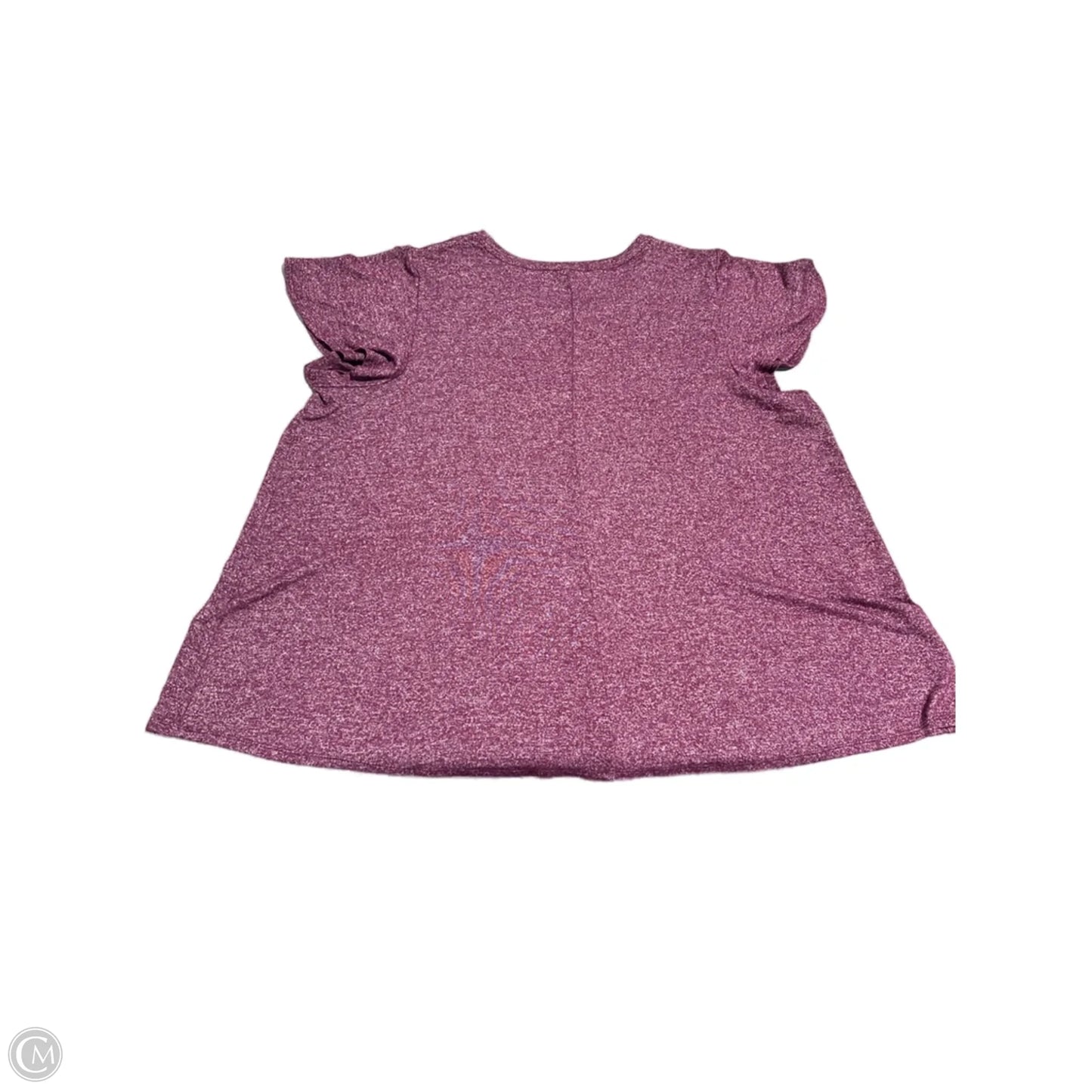Top Short Sleeve Basic By Lane Bryant In Purple, Size: 3x