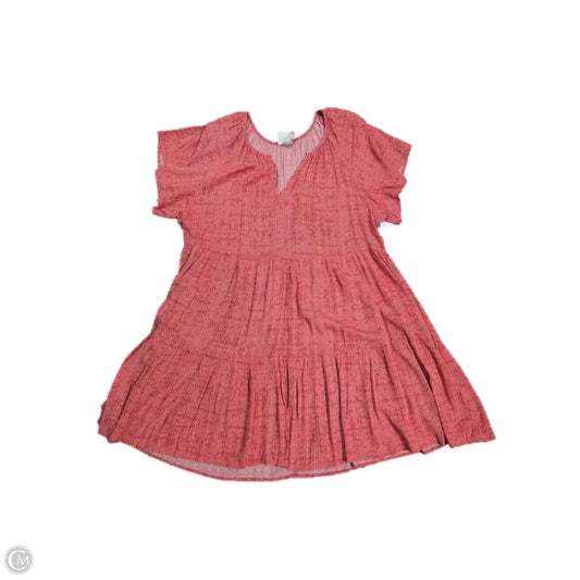 Dress Casual Short By Knox Rose In Red, Size: Xxl