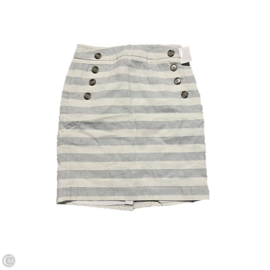 Skirt Mini & Short By Loft In Striped Pattern, Size: 2