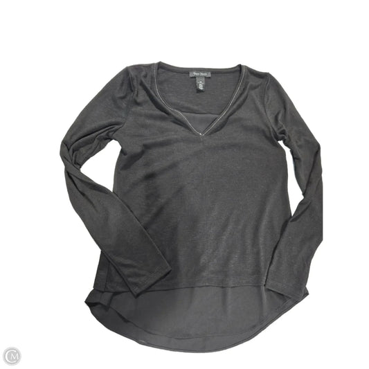 Top Long Sleeve By White House Black Market In Black, Size: Xs