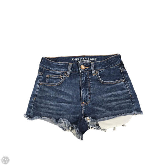 Shorts By American Eagle In Blue Denim, Size: 4