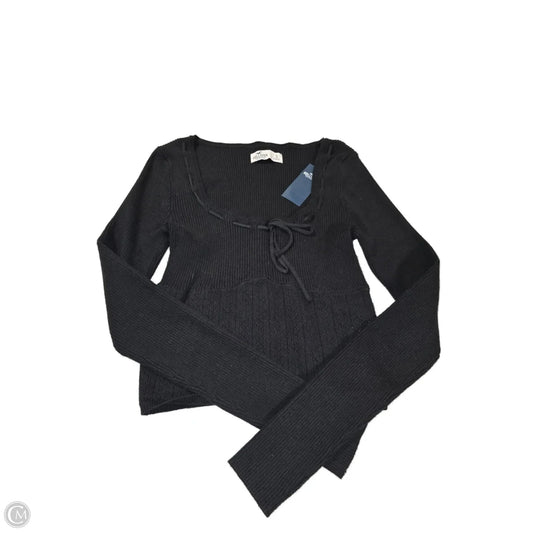 Top Long Sleeve By Hollister In Black, Size: S