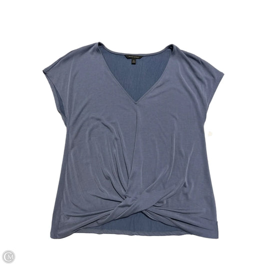 Top Short Sleeve Basic By Banana Republic In Blue, Size: M