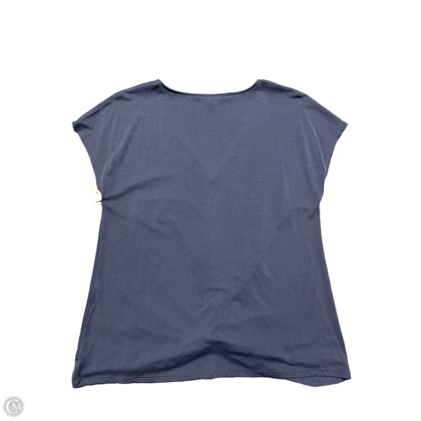 Top Short Sleeve Basic By Banana Republic In Blue, Size: M