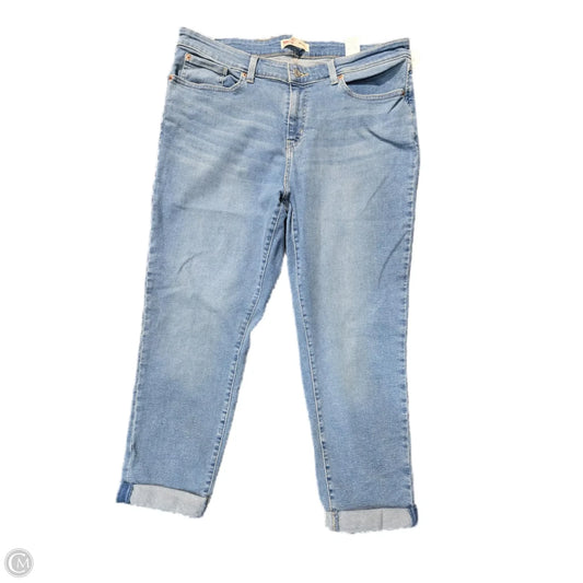 Jeans Boyfriend By Levis Signature In Blue Denim, Size: 18