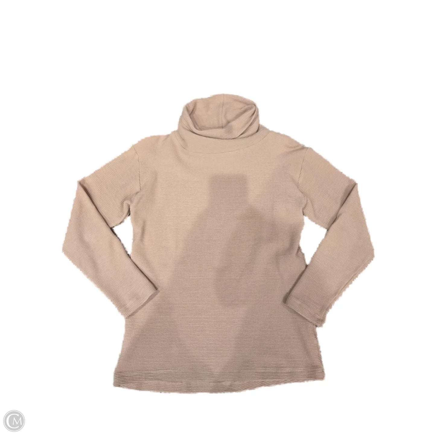 Top Long Sleeve By Cmc In Tan, Size: S