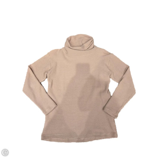 Top Long Sleeve By Cmc In Tan, Size: S
