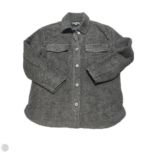 Jacket Shirt By Banana Republic In Black, Size: M