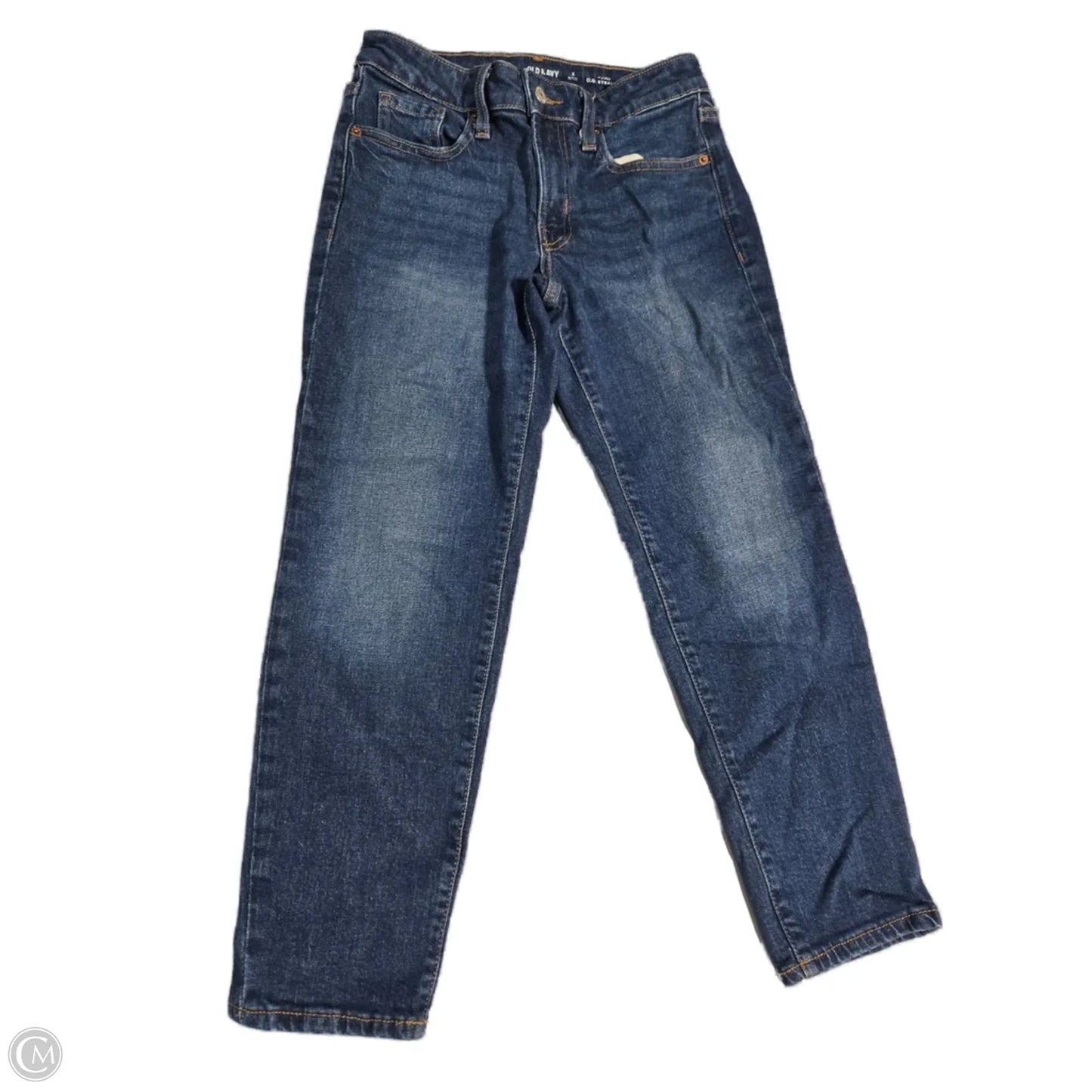 Jeans Straight By Old Navy In Blue Denim, Size: 2p