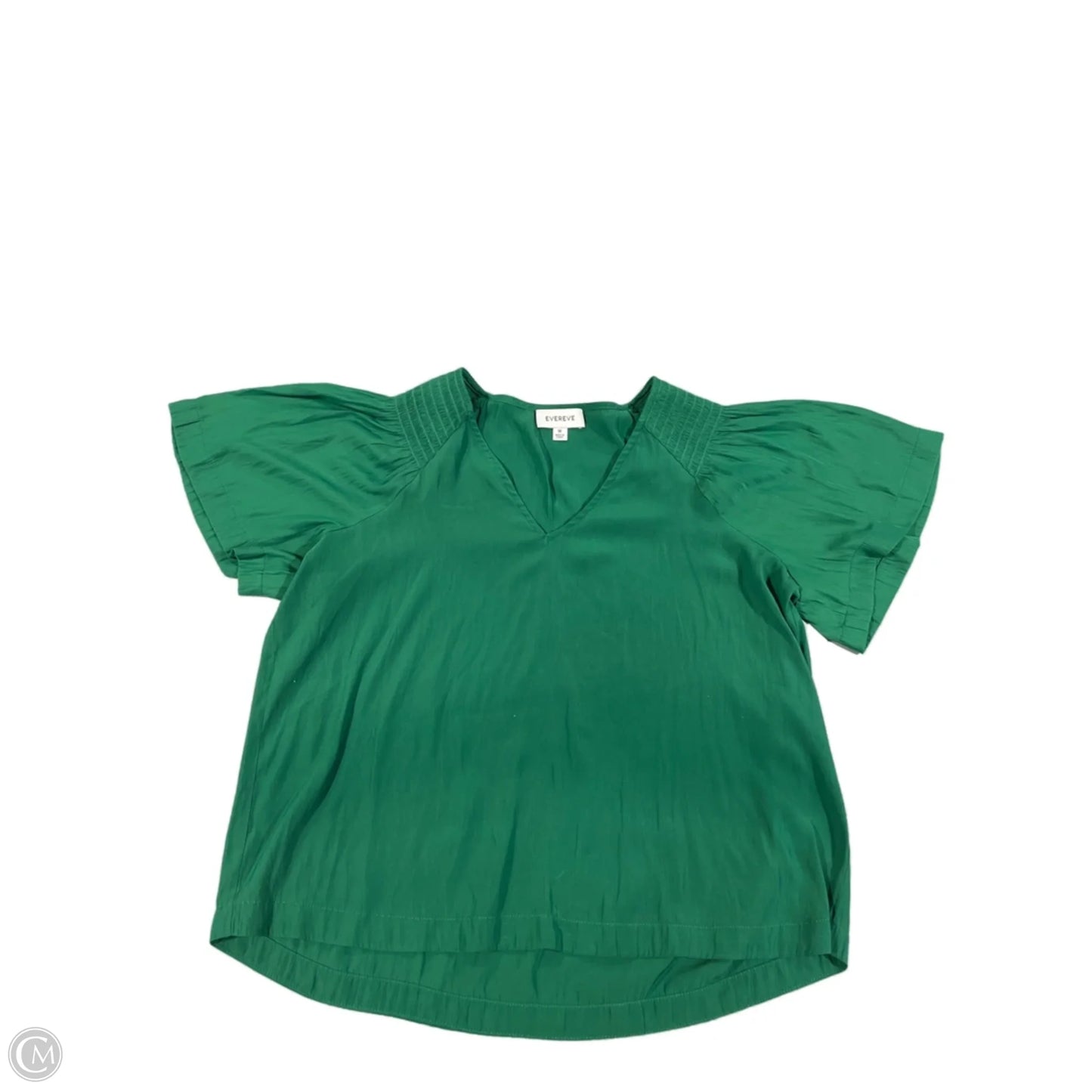 Top Short Sleeve By Evereve In Green, Size: M