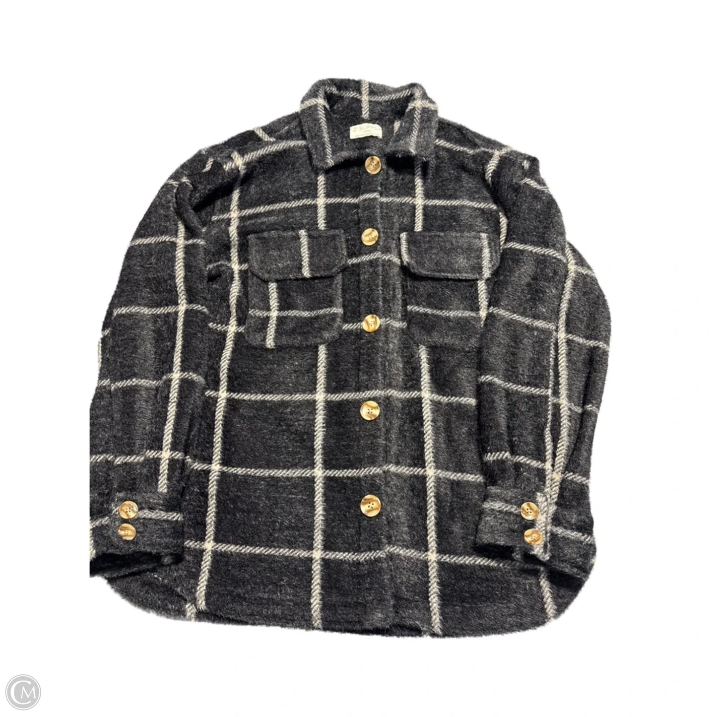 Jacket Shirt By Z Supply In Black, Size: L