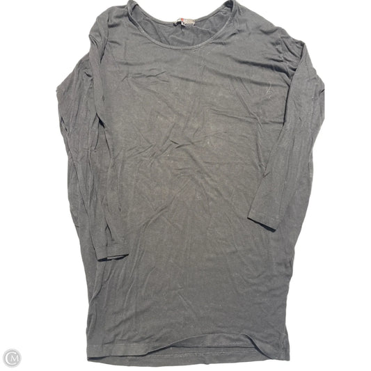 Top Long Sleeve By Cme In Black, Size: L