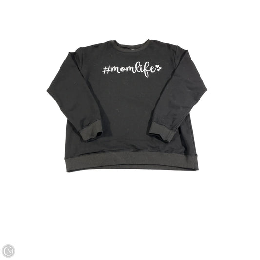 Sweatshirt Crewneck By Cme In Black, Size: S