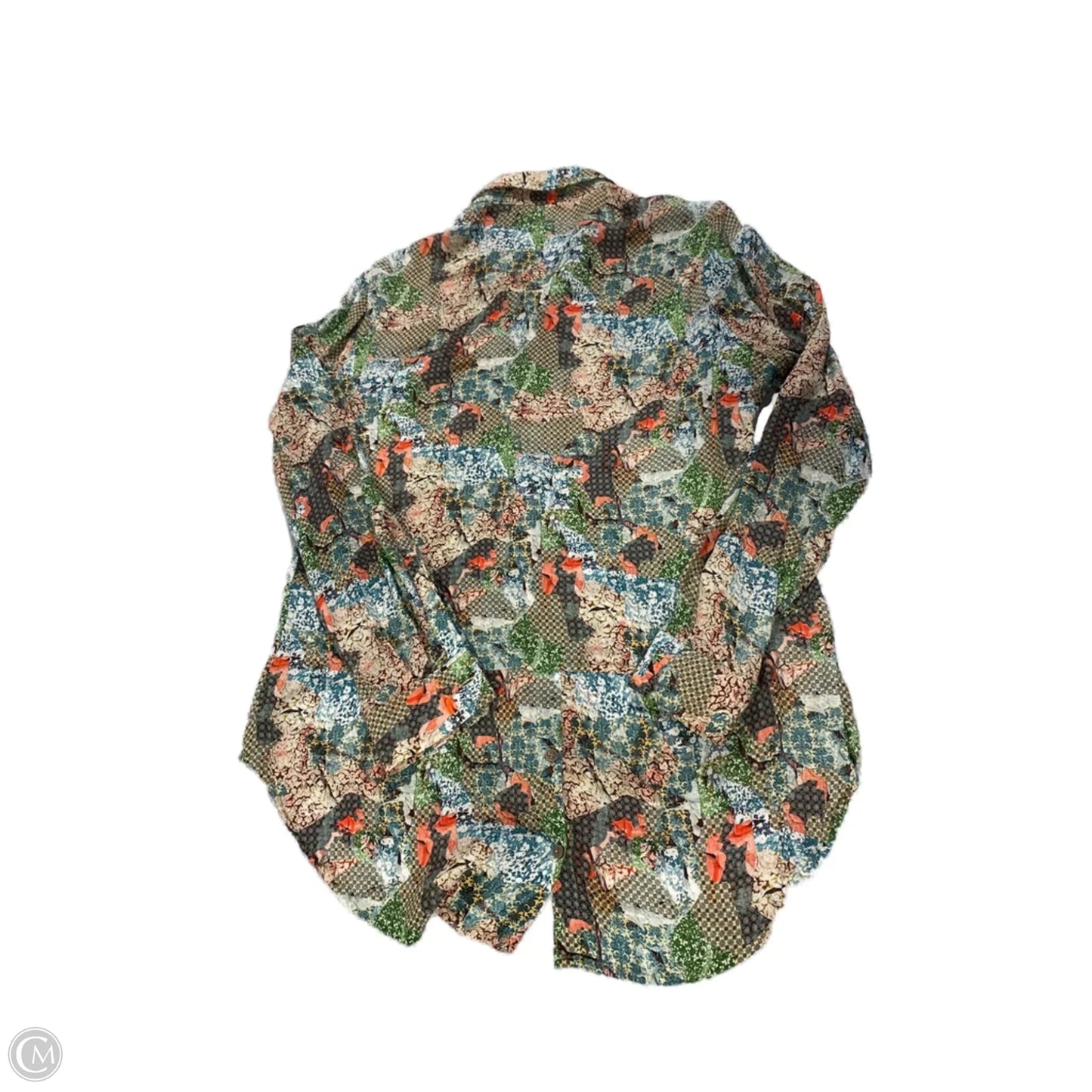 Top Long Sleeve By Cme In Multi-colored, Size: M