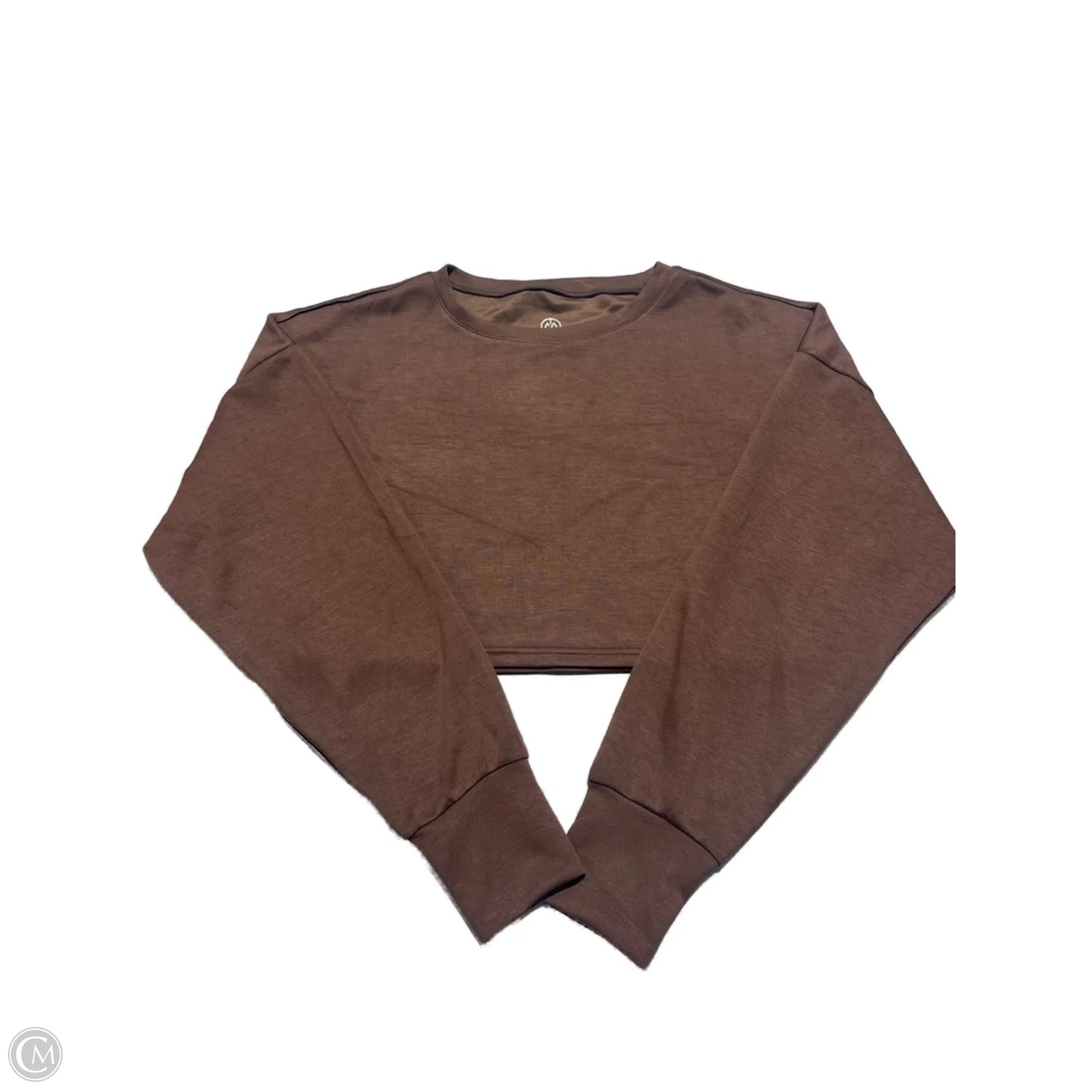Top Long Sleeve By Move Theology In Brown, Size: M