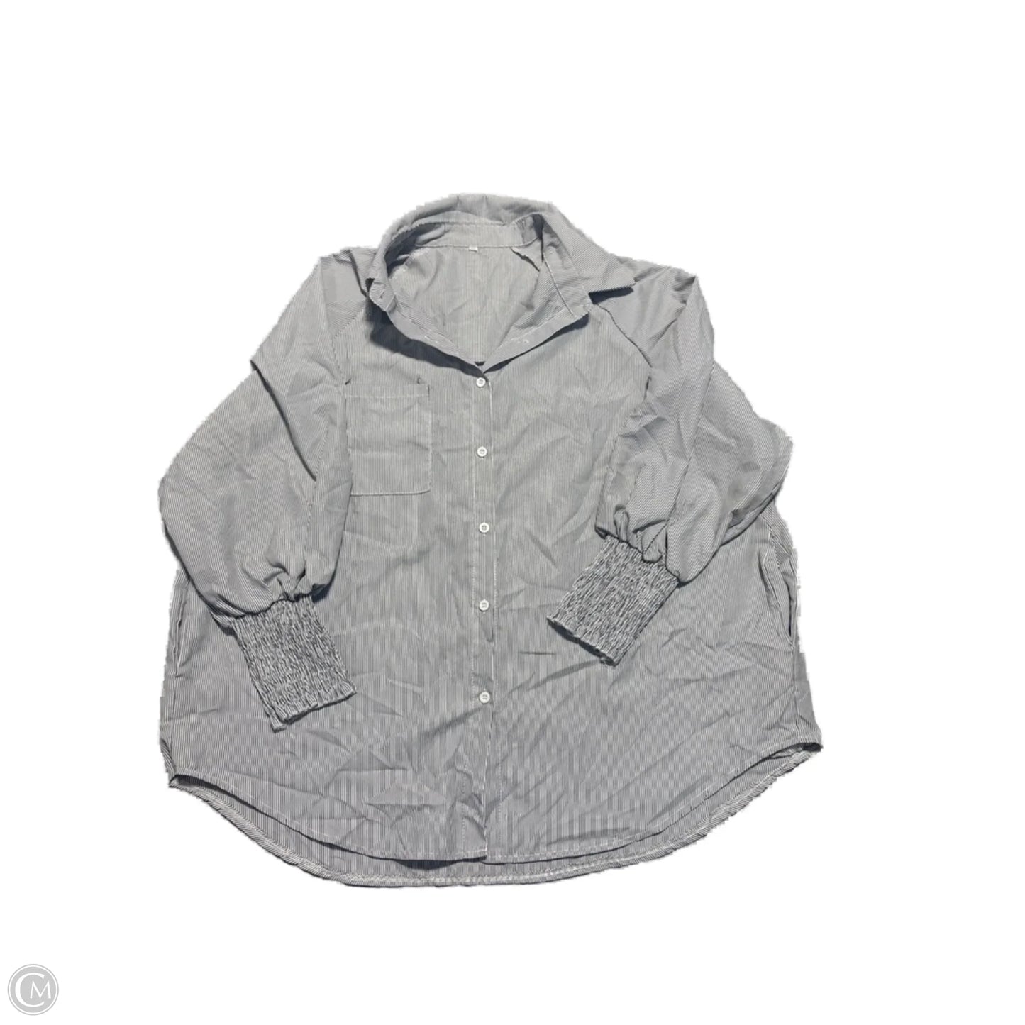 Top Long Sleeve By Cmf In Striped Pattern, Size: Xxl