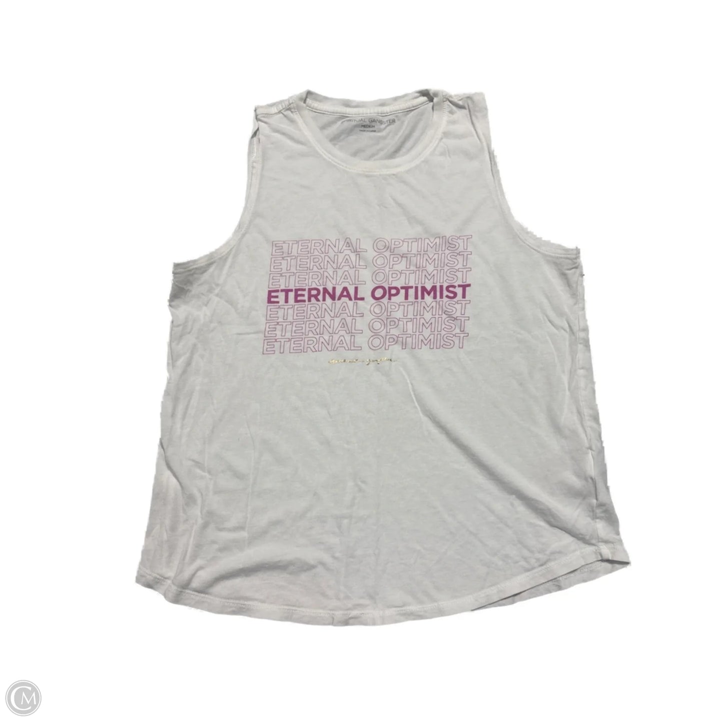 Tank Top By Spiritual Gangster In White, Size: M