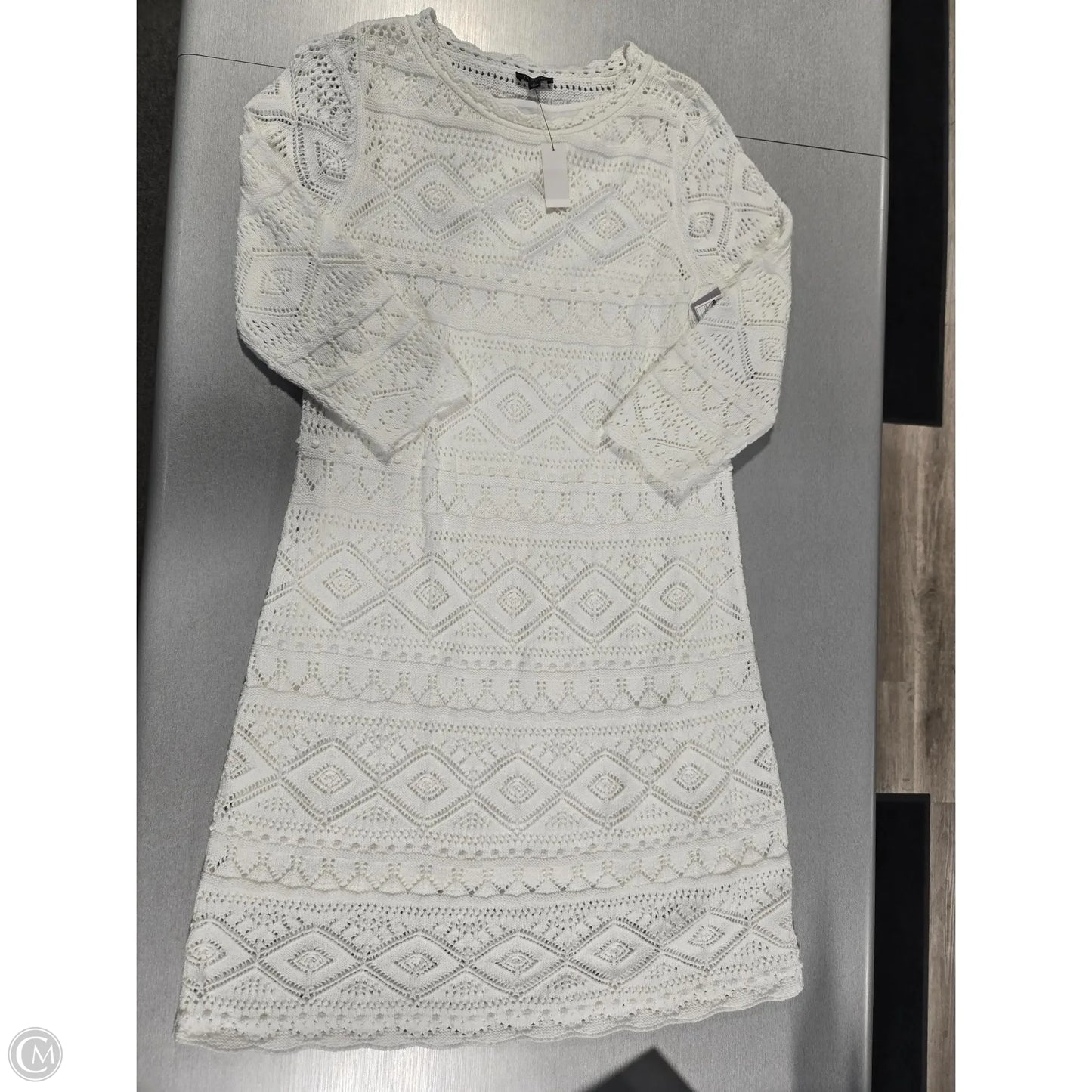 Dress Casual Midi By Talbots In White, Size: Lp