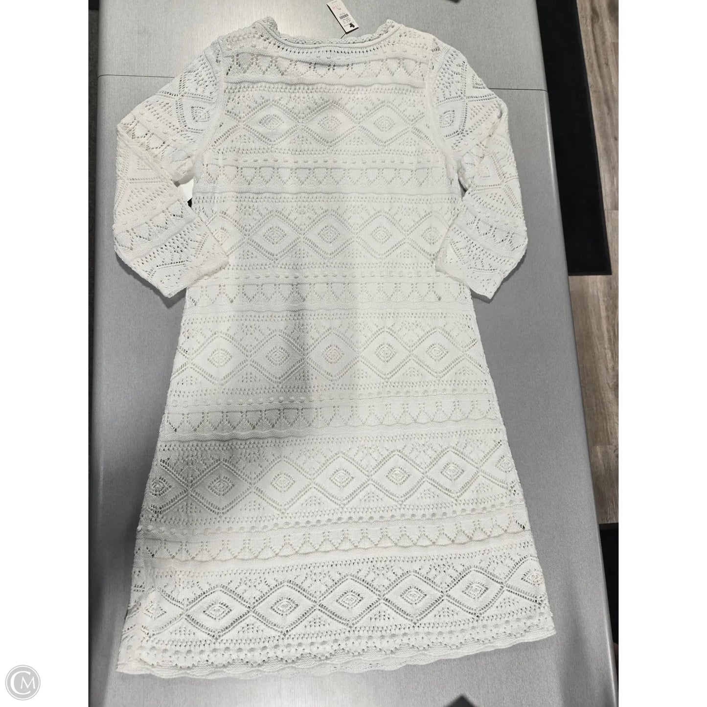 Dress Casual Midi By Talbots In White, Size: Lp