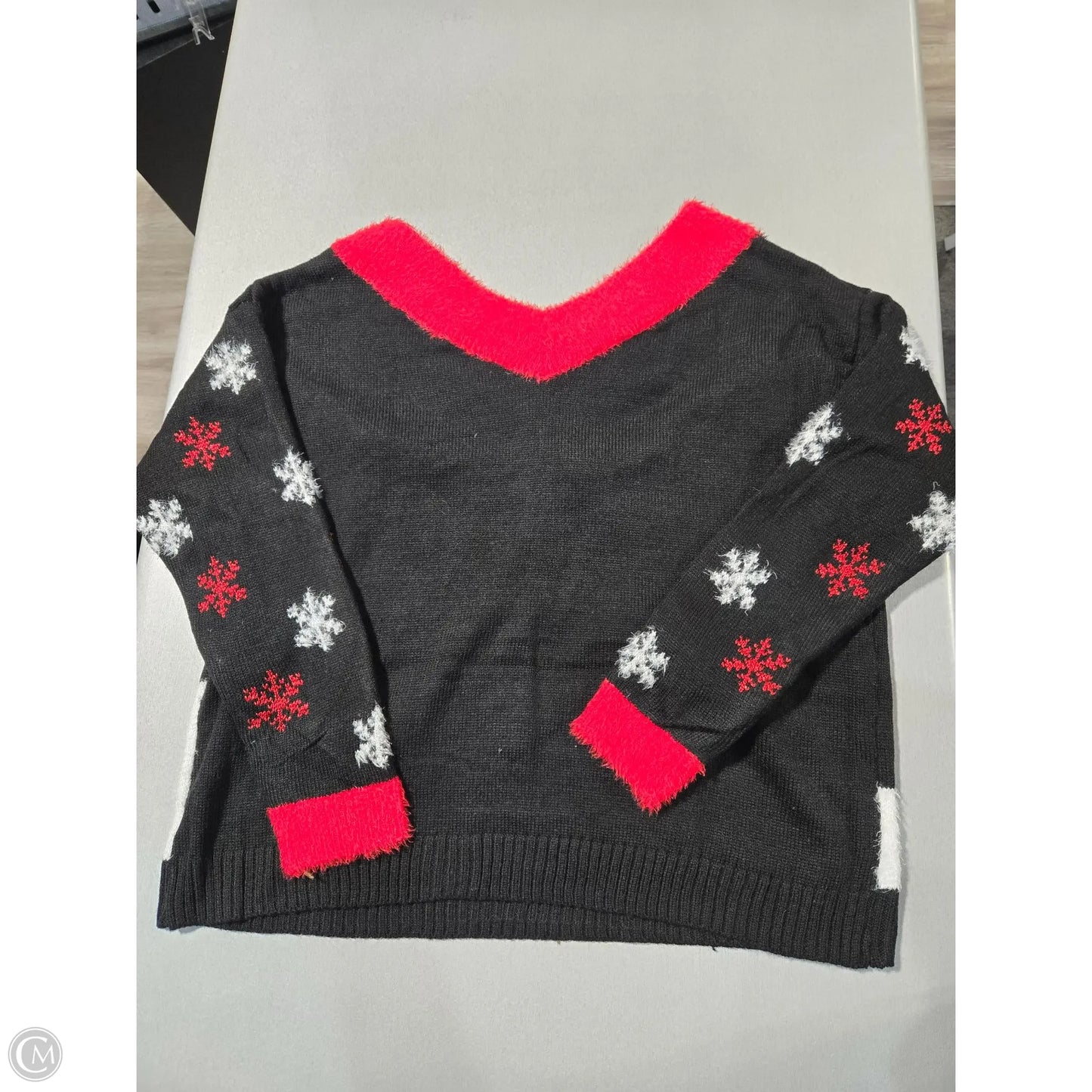 Sweater By Holiday Time In Black, Size: Xxl
