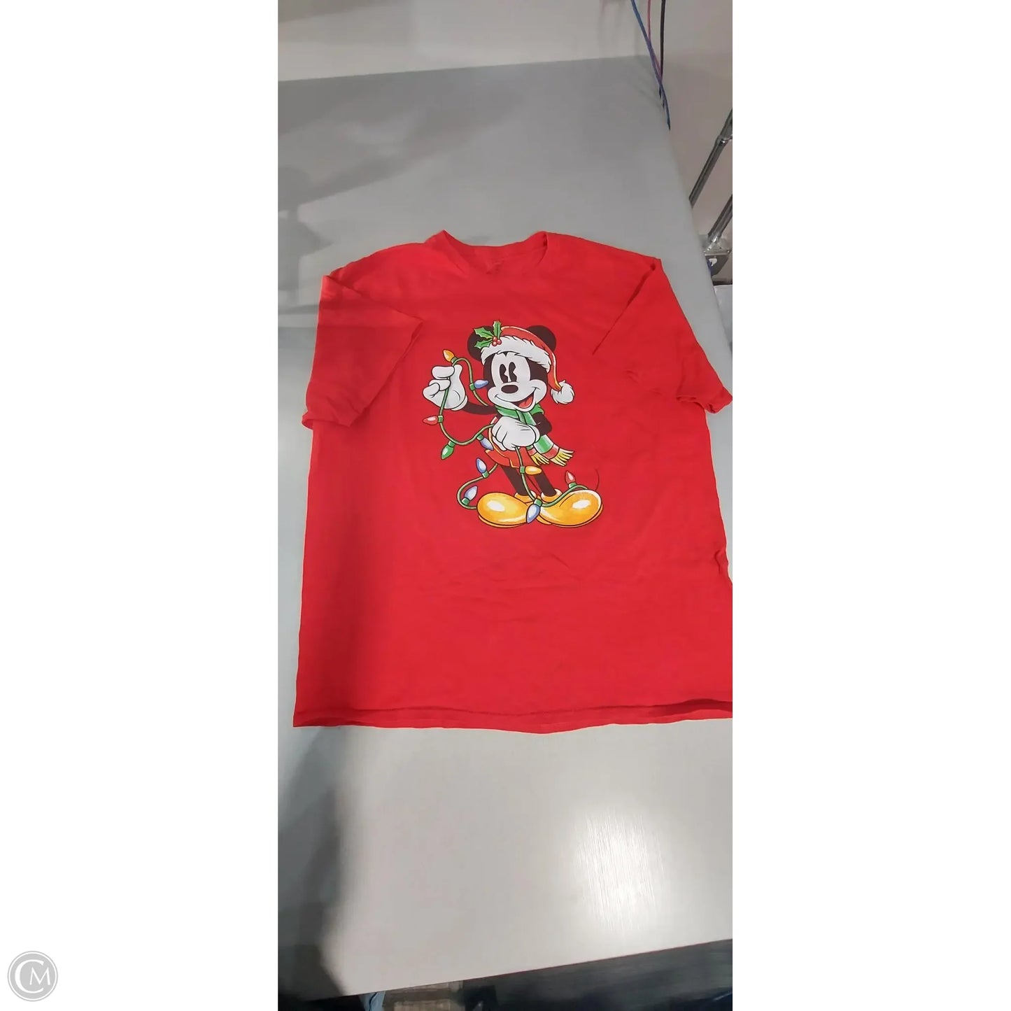 Top Short Sleeve Basic By Disney In Red, Size: Xl