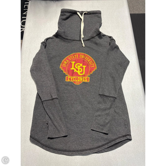 Sweatshirt Hoodie By Retro In Grey, Size: L