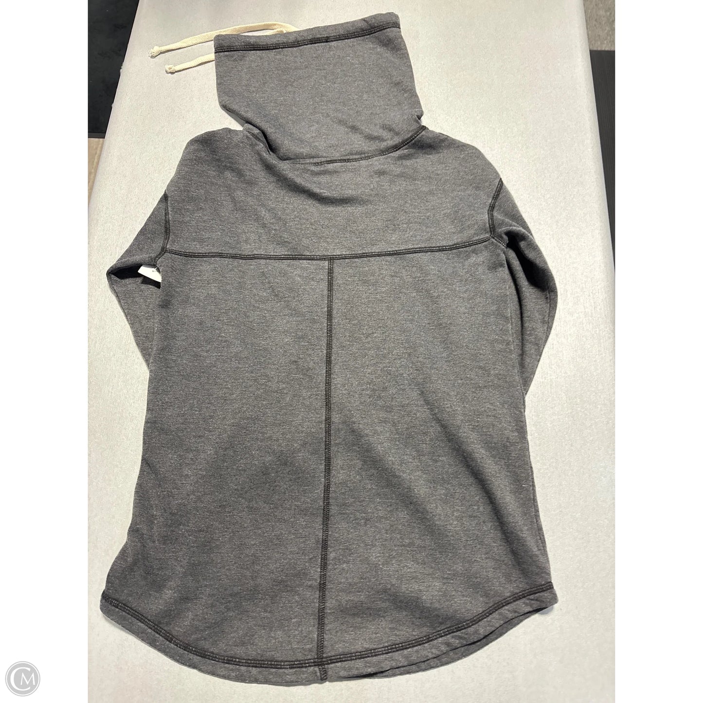 Sweatshirt Hoodie By Retro In Grey, Size: L