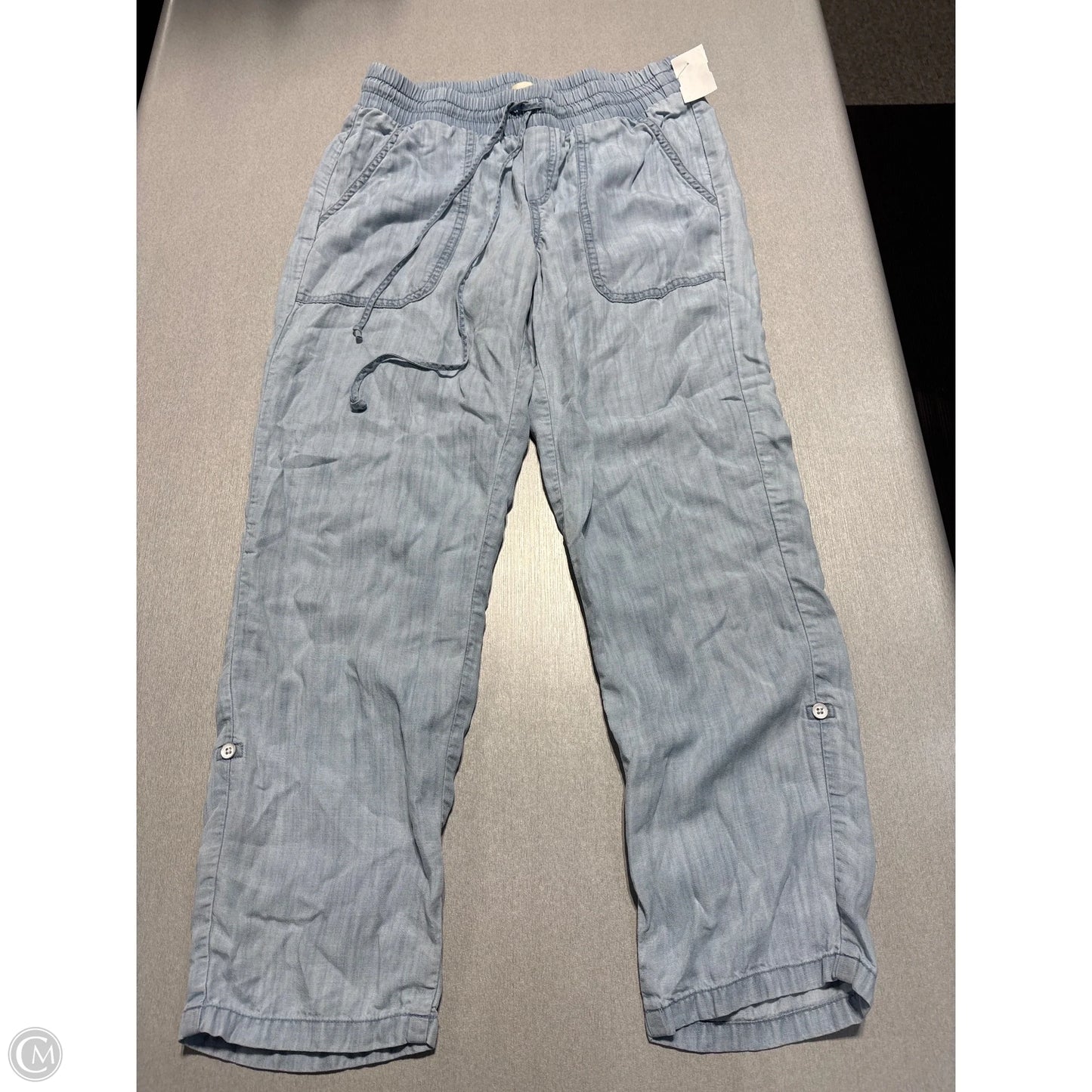 Pants Linen By Cloth & Stone In Blue Denim, Size: Xs