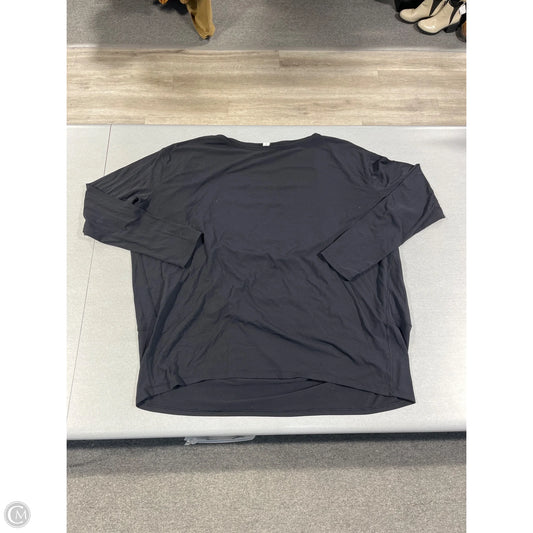 Top Long Sleeve By Lululemon In Black, Size: L