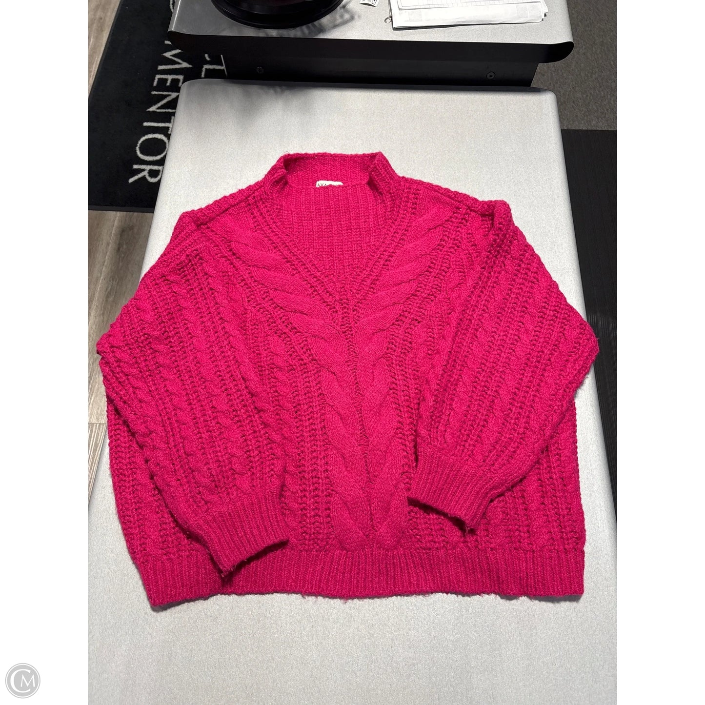 Sweater By Ava & Viv In Pink, Size: 2x