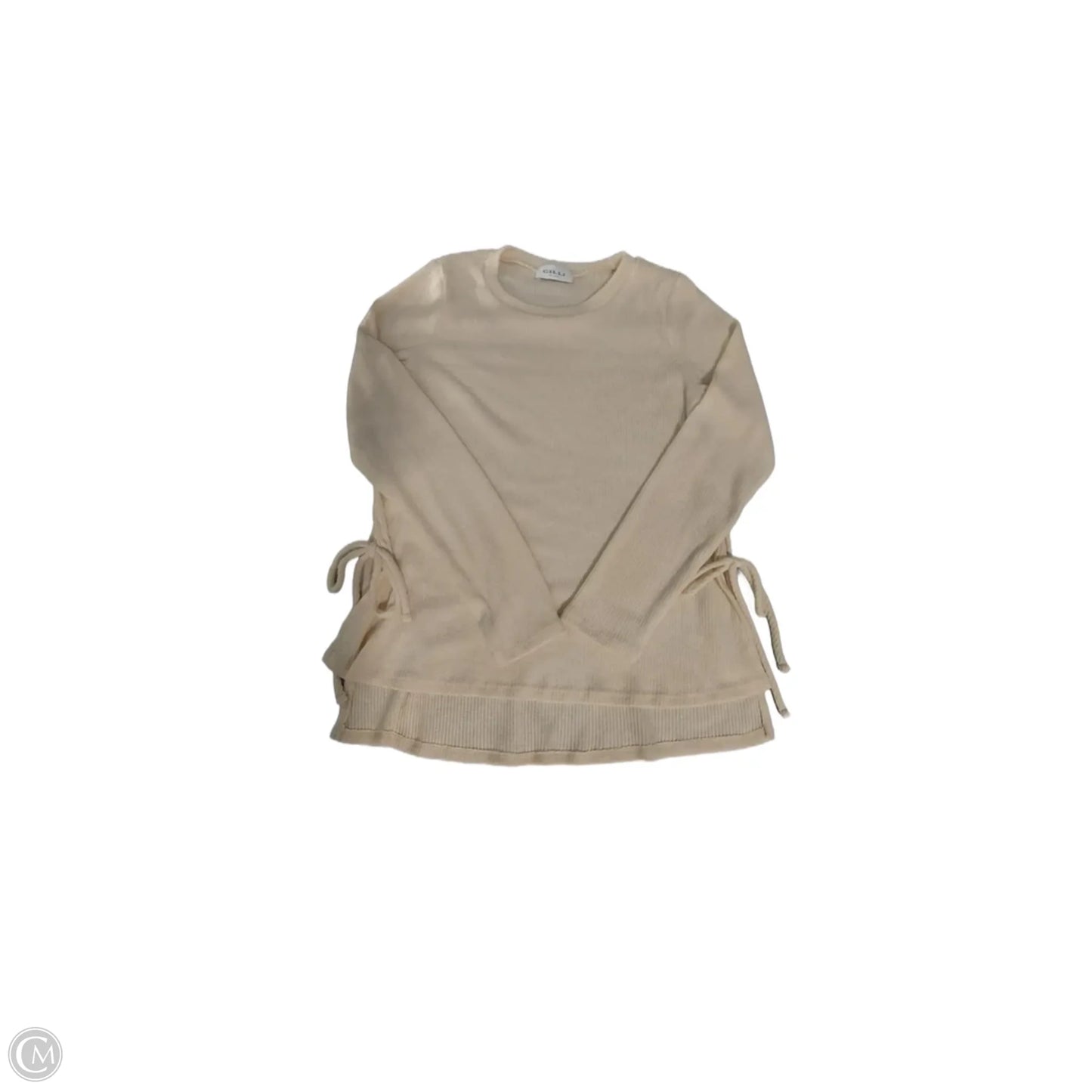 Top Long Sleeve By Gilli In Cream, Size: M
