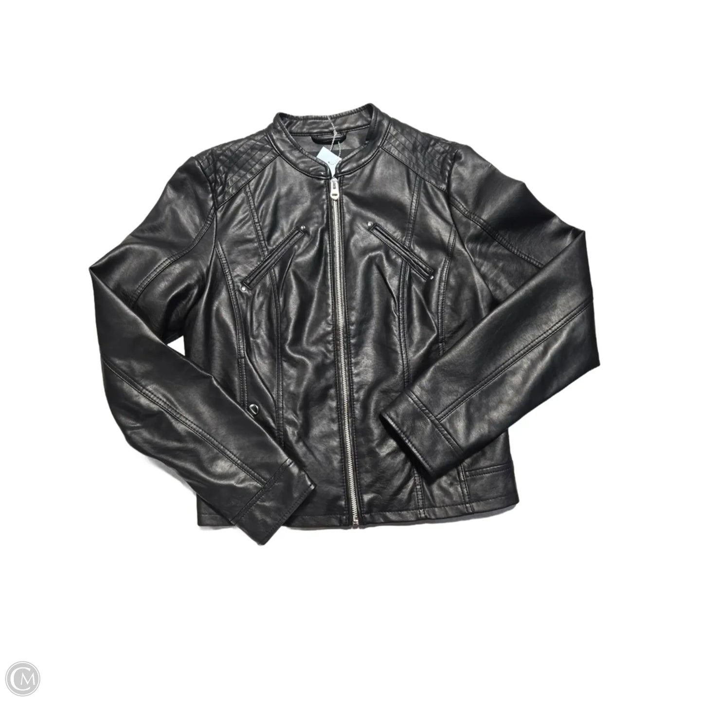 Jacket Leather By Vero Moda In Black, Size: M